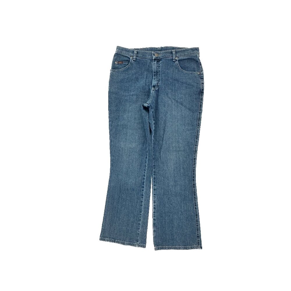 Lee Bootcut Women's‎ size 14P Dark Wash Blue Denim jeans